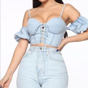 Ain’t the same denim top